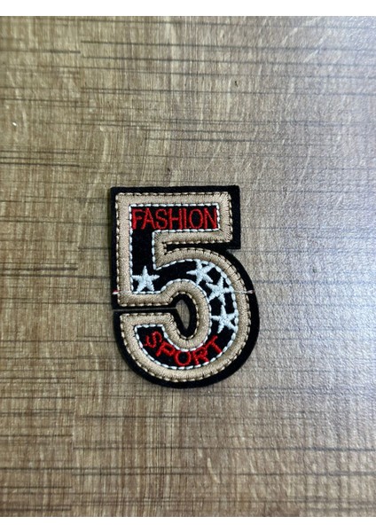 6x4 cm Ütü Ile Yapışan 5 Rakamı Arma Yama Dikiş Hobi Aksesuarı Aplike
