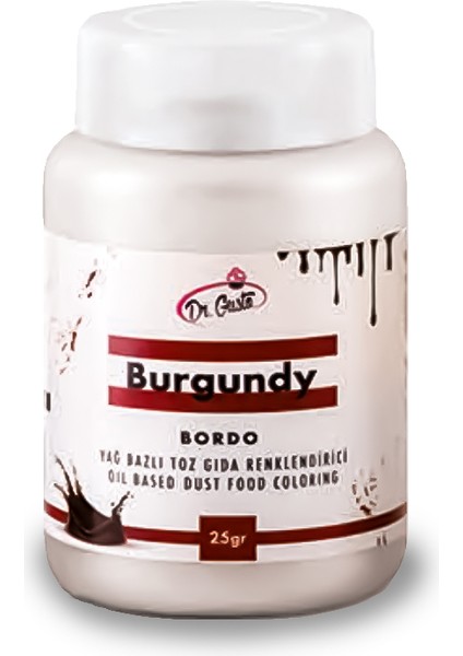 Yağ Bazlı Toz Bordo 25 gr