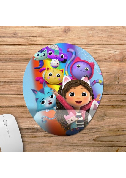 Gabby's Dollhouse Bilek Destekli Mousepad Model - 1 Oval