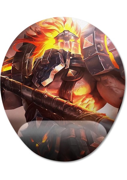 Mobile Legends - Terizla Bilek Destekli Mousepad Model - 2 Oval