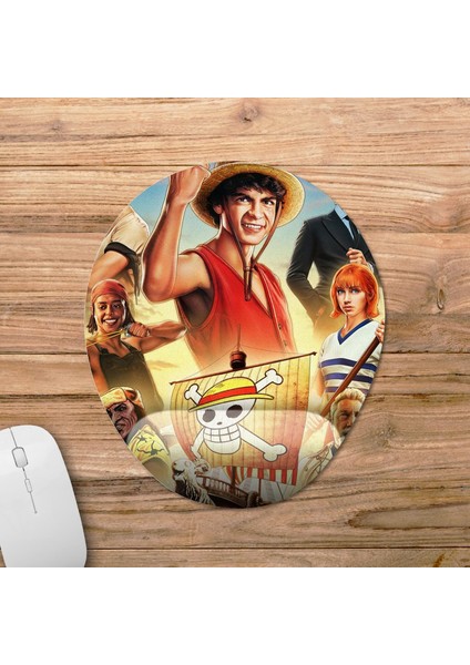 One Piece Dizi Bilek Destekli Mousepad Model - 3 Oval