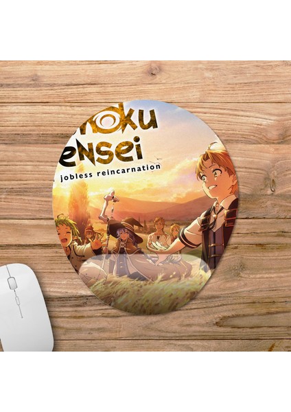 Mushoku Tensei Bilek Destekli Mousepad Model - 3 Oval