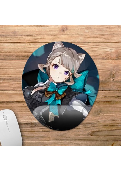 Lynette - Genshin Impact Bilek Destekli Mousepad Model - 1 Oval