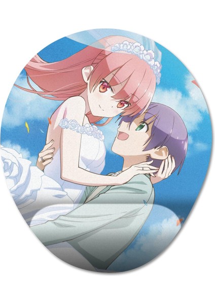 Tonikaku Kawaii: Joshikou-Hen Bilek Destekli Mousepad Model - 1 Oval fiyatları