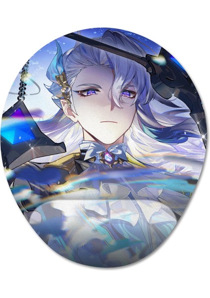 Neuvillette - Genshin Impact Bilek Destekli Mousepad Model - 2 Oval
