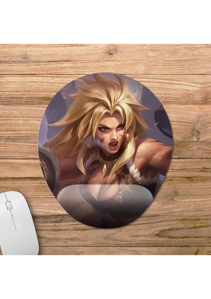 Mobile Legends: Masha Bilek Destekli Mousepad Model - 1 Oval