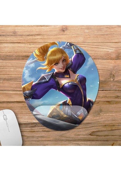 Mobile Legends - Fanny Bilek Destekli Mousepad Model - 1 Oval