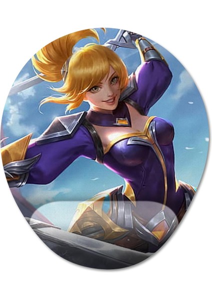 Mobile Legends - Fanny Bilek Destekli Mousepad Model - 1 Oval