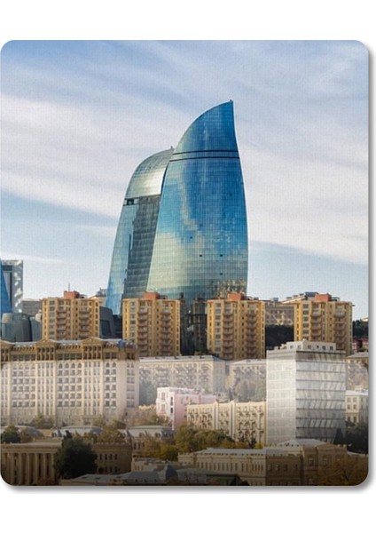 Azerbaycan Bakü - Azərbaycan Bakı Bilek Destekli Mousepad Model - 2