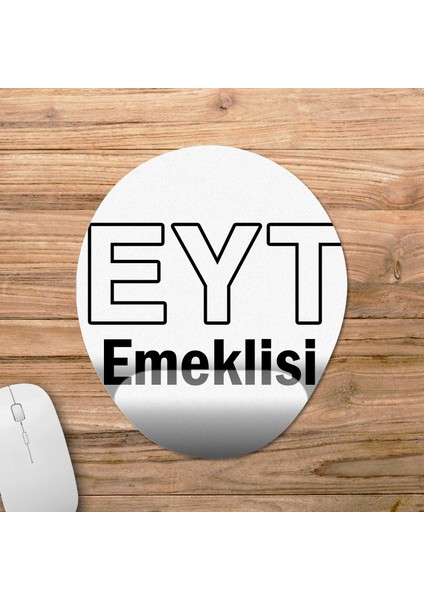 Eyt Emeklisi Bilek Destekli Mousepad Model - 1 Oval