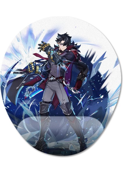 Wriothesley - Genshin Impact Bilek Destekli Mousepad Model - 1 Oval fiyatları