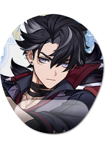 Wriothesley - Genshin Impact Bilek Destekli Mousepad Model - 3 Oval fiyatları