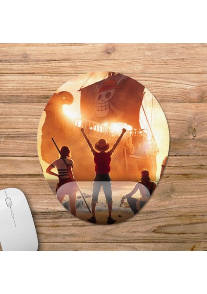 One Piece Dizi Bilek Destekli Mousepad Model - 2 Oval