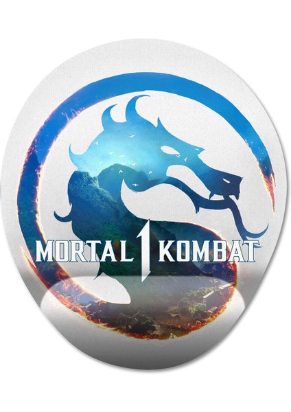 Mortal Kombat 1 Bilek Destekli Mousepad Model - 2 Oval
