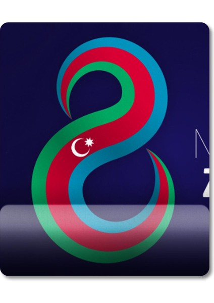 Azerbaycan - Azərbaycan Bilek Destekli Mousepad Model - 1