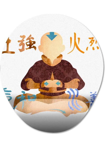 Avatar: The Last Airbender Bilek Destekli Mousepad Model - 4 Oval fiyatları