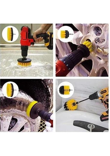 Matkap Uyumlu Uzatma Aparatlı Temizleme Fırça Seti 6 Parça S/s fiyatları