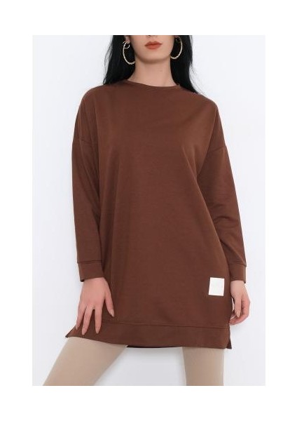 Elfida Armalı Kahverengi Tunik
