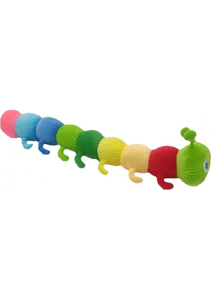 Peluş Tırtıl Yaslık 75 cm Renkli- Mavi Su Dünyası fiyatları