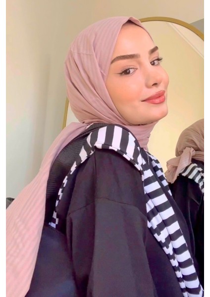 Naturel Pamuk Şal - Rose