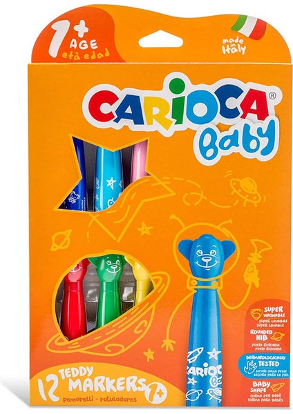 Teddy Bebek Crayons 12LI 1 Yaş +