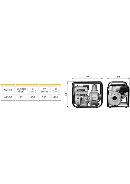 Wp-30 Benzinli Su Motoru 3x3 modelleri
