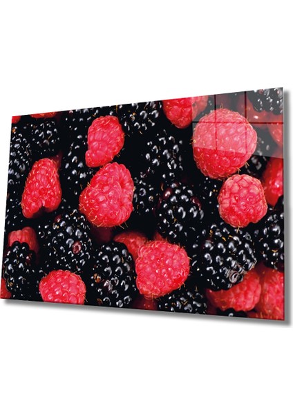 Meyveler Cam Tablo 4mm Dayanıklı Temperli Cam