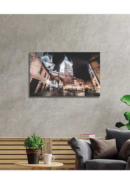 Köprü Cam Tablo, Ev ve Ofis Duvar Dekoru, Hediyelik Büyük Temperli 4 mm Cam Tablo