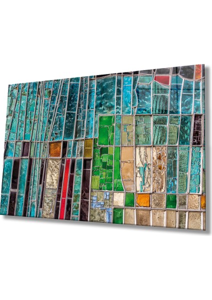 Renkli Soyut Cam Tablo