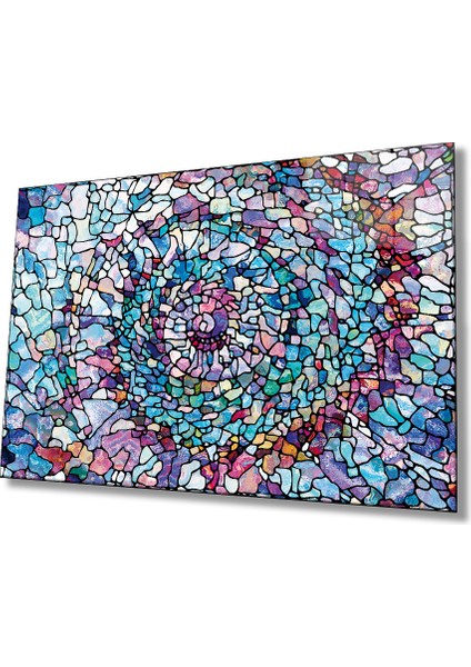 Renkli Soyut Cam Tablo