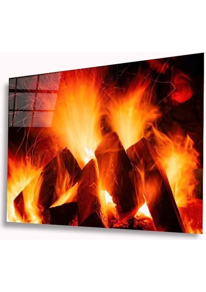 Alev Cam Tablo 4mm Dayanıklı Temperli Cam