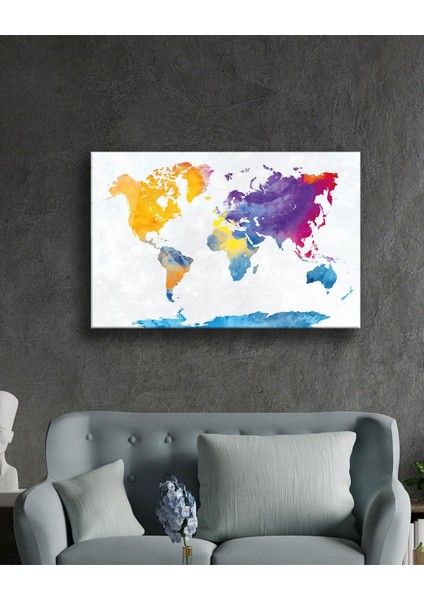 Dünya Haritası 51 Cam Tablo fiyatları