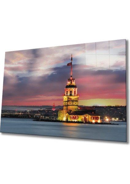 Kız Kulesi Cam Tablo