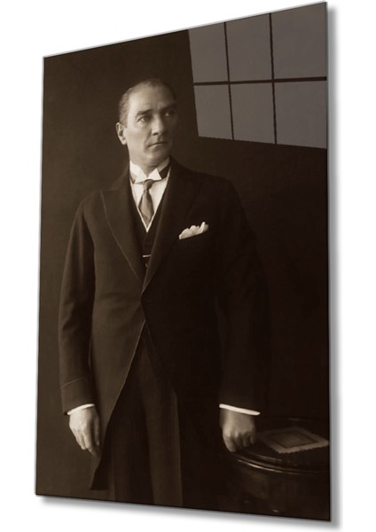 Atatürk Cam Tablo 4 mm Dayanıklı Temperli Cam