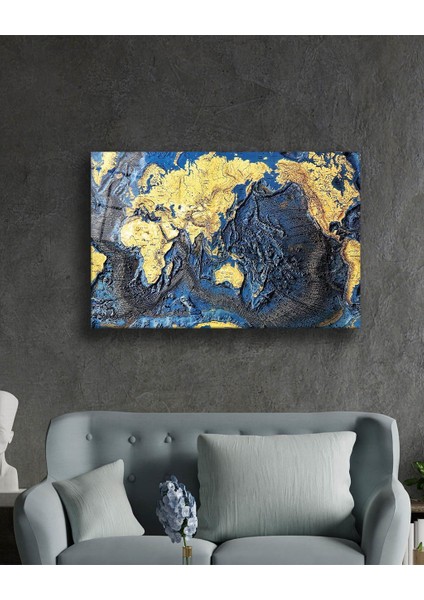 Dünya Haritası 84 Cam Tablo fiyatları