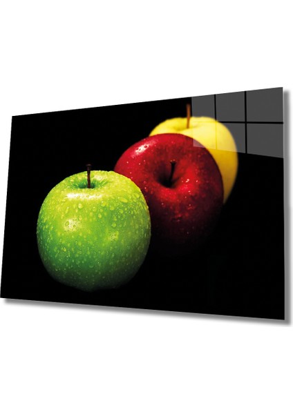 Meyveler Cam Tablo 4mm Dayanıklı Temperli Cam