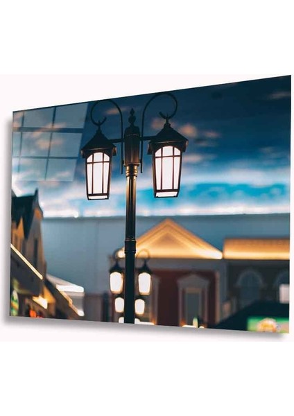 Sokak Lambası Cam Tablo 4mm Dayanıklı Temperli Cam