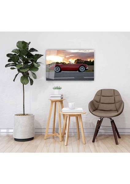 Kırmızı Araba Cam Tablo 4mm Dayanıklı Temperli Cam fiyatları
