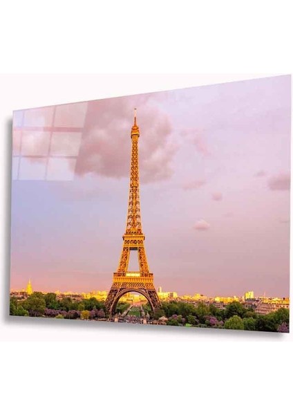 Eyfel Kulesi Cam Tablo 4mm Dayanıklı Temperli Cam