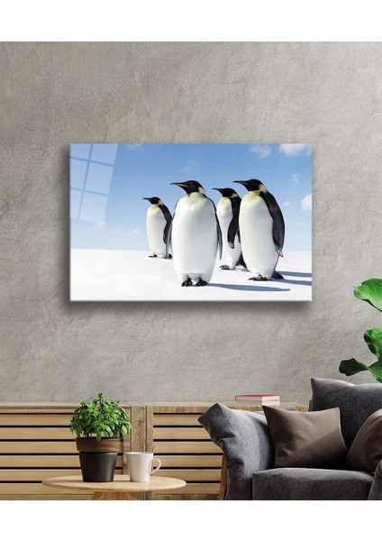 Penguen Hayvan Cam Tablo 4mm Dayanıklı Temperli Cam fiyatları
