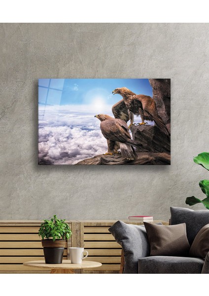 Kartal Hayvan Cam Tablo 4mm Dayanıklı Temperli Cam fiyatları