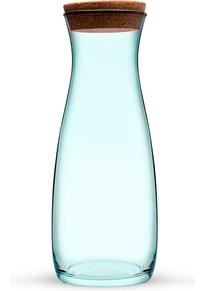 Geri Dönüşümlü Aware Amphora Karaf Cam Mantar Kapaklı Sürahi 1000 cc