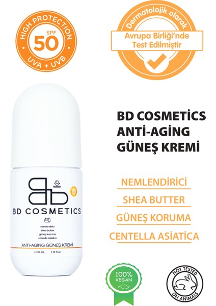 50 Spf Anti-Aging Güneş Kremi 100 Ml