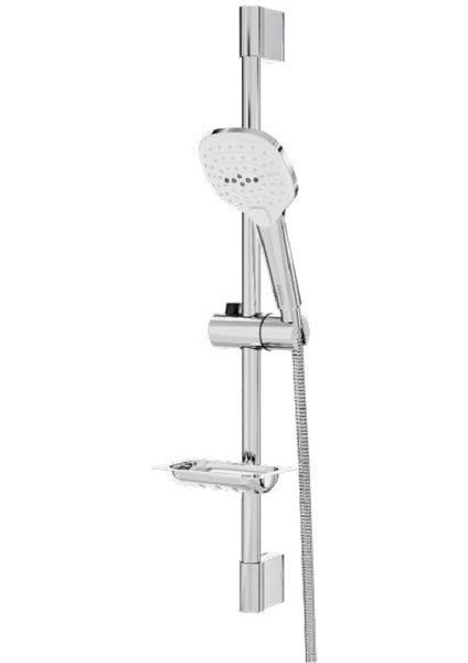 Solid S Banyo Bataryası Krom A42444+EUROPE Yeni Nesil Paslanmaz Çelik Yağmur Duş Seti Duş Sistemi