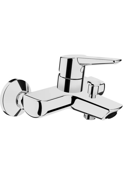 Solid S Banyo Bataryası Krom A42444+EUROPE Yeni Nesil Paslanmaz Çelik Yağmur Duş Seti Duş Sistemi