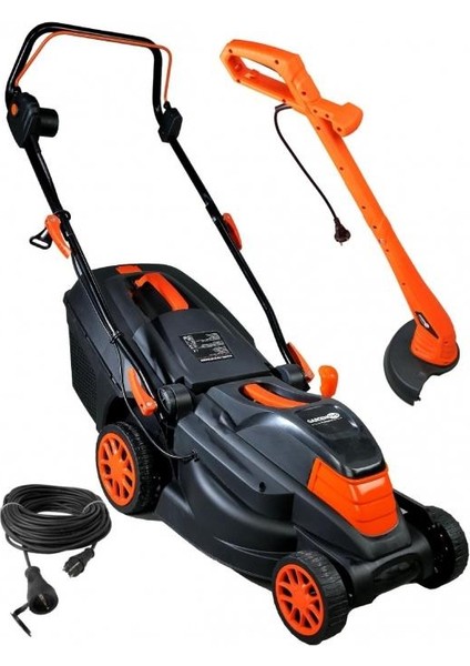 ZF6102 Çim Biçme Makinası 1600 Watt + Kenar Kesme + Uzatma Kablosu 20 mt