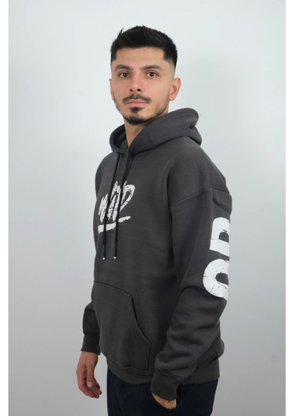 Erkek Kapüşonlu Polar Sweatshirt Wid Füme fiyatları