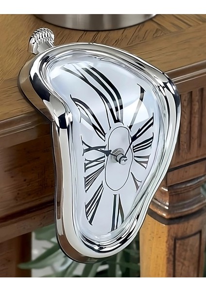 Eriyen Saat Salvador Dali Melting Clock Sürrealist Dekoratif