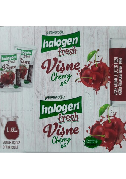 Halogen Vişne İçecek Tozu 9 gr x 24 modelleri