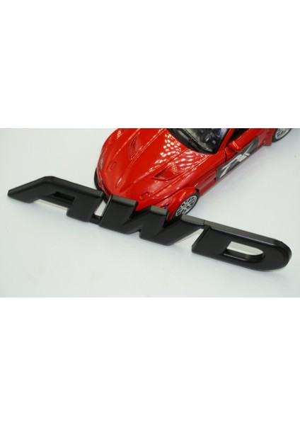 Awd All Wheel Drive Bagaj Siyah Metal 3m 3D Yazı Logo modelleri